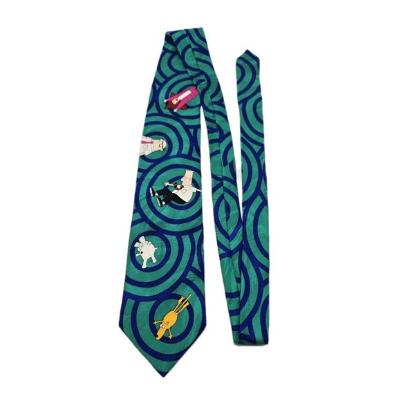 Dilbert Softwear OUT OF CONTROL All Over Print Novelty Vintage Mens Tie NeckTie - Picture 1 of 7